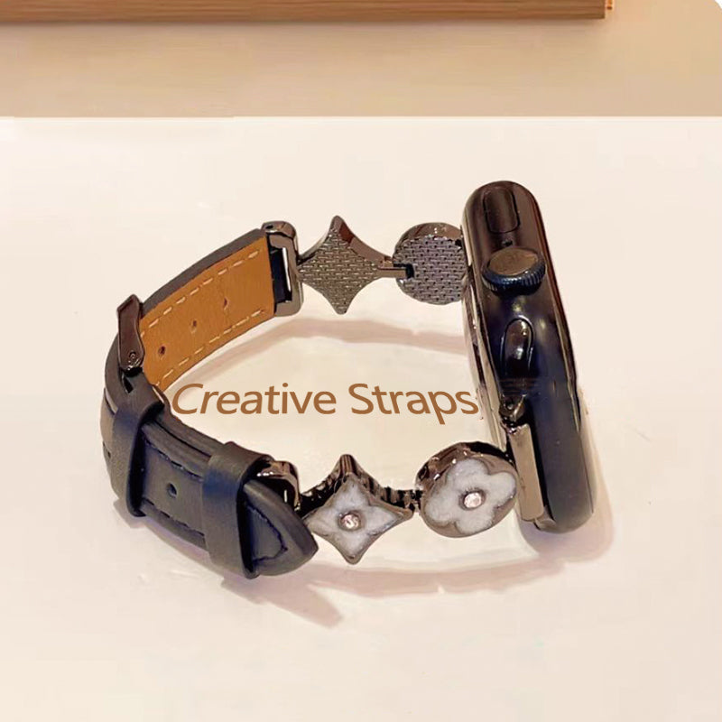 Stock shelves applicable to Apple s10 watch applewatch leather strap s9 metal strap s8 commuter zircon cross flower 49/45/41 creative 46/42mm chain Ultra
