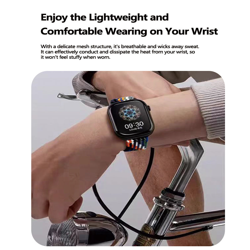 Stock shelves suitable for Apple iwatchS10 sports strap ultra3/2 braided s9 magnetic s8 creative applewatch7 breathable SE nylon S6 advanced sports iphone wristband