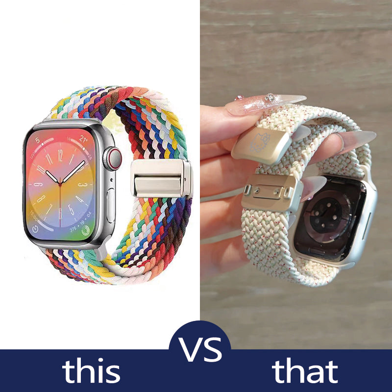 Stock shelves suitable for Apple iwatchS10 sports strap ultra3/2 braided s9 magnetic s8 creative applewatch7 breathable SE nylon S6 advanced sports iphone wristband