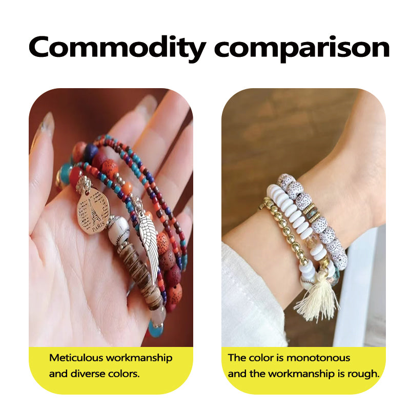 Stock shelves bohemian style watch strap for Apple S10 watch iWatch10 bracelet AppleWatch9 bead strap