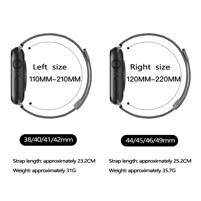 Stock shelves for iwatch10 watch strap S9 Apple S8 watch S10 Milanese Applewatch9 metal SE smart 8 men S7 wristband magnetic 7 advanced ultra2 women sports S6 summer