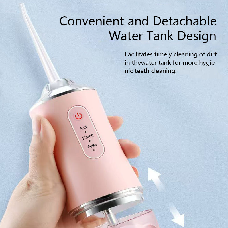 Stock shelves Electric water flosser, portable tooth cleaning device, home high-frequency smart teeth cleaning device, orthodontic nozzle interdental cleaner