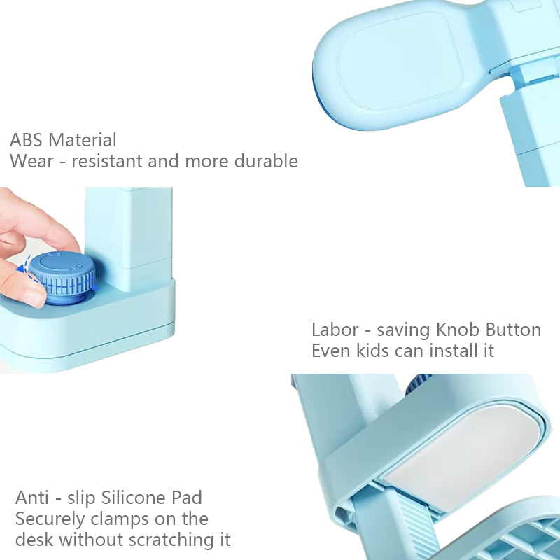Stock shelves Student Study/Back to School Soft Silicone Posture Corrector Student Anti-Humpback Blue Soft Silicone Clamp Table Style