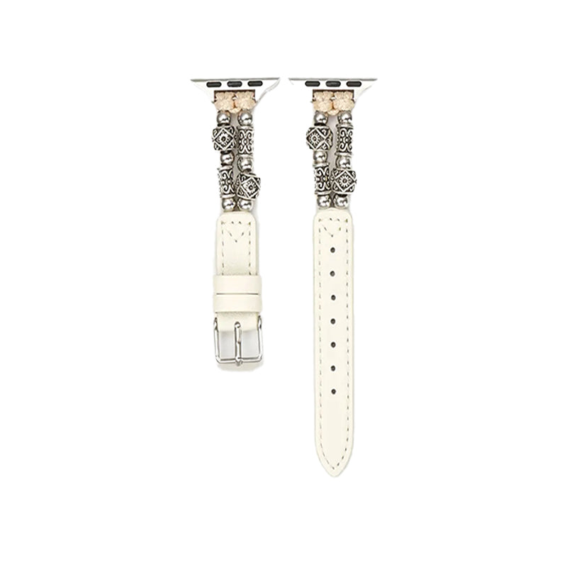 Stock shelves Suitable for Apple Watch S10 strap New Chinese style ethnic style leather elastic strap