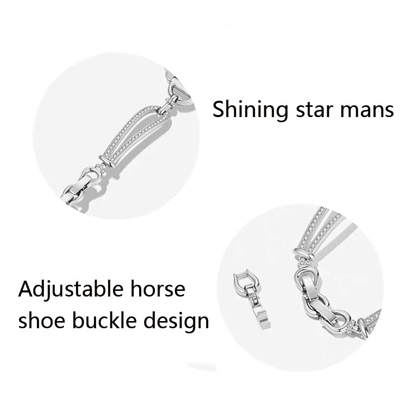 Stock shelves Applicable to Apple Watch strap compatible with Apple Watch S10 watch strap iwatch SE silver watch chain bracelet female light luxury niche exquisite bracelet wristband