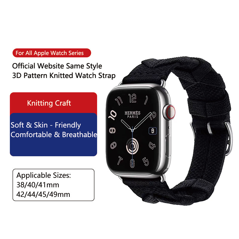 Stock shelves Applicable to iwatch9 strap S9 Apple S8 watch applewatch8 sports S10 knitted S8 spring and summer Ultra men's SE wristband 7 women's 10 advanced nylon weaving