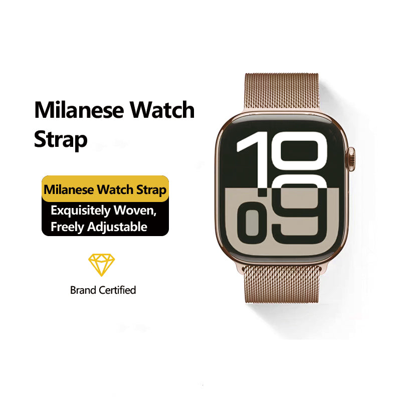 Stock shelves Applicable to iwatch10 strap S9 Apple S8 watch S10 Milanese Applewatch9 metal SE smart 8 men S7 wristband magnetic 7 advanced ultra2 women sports S6 summer