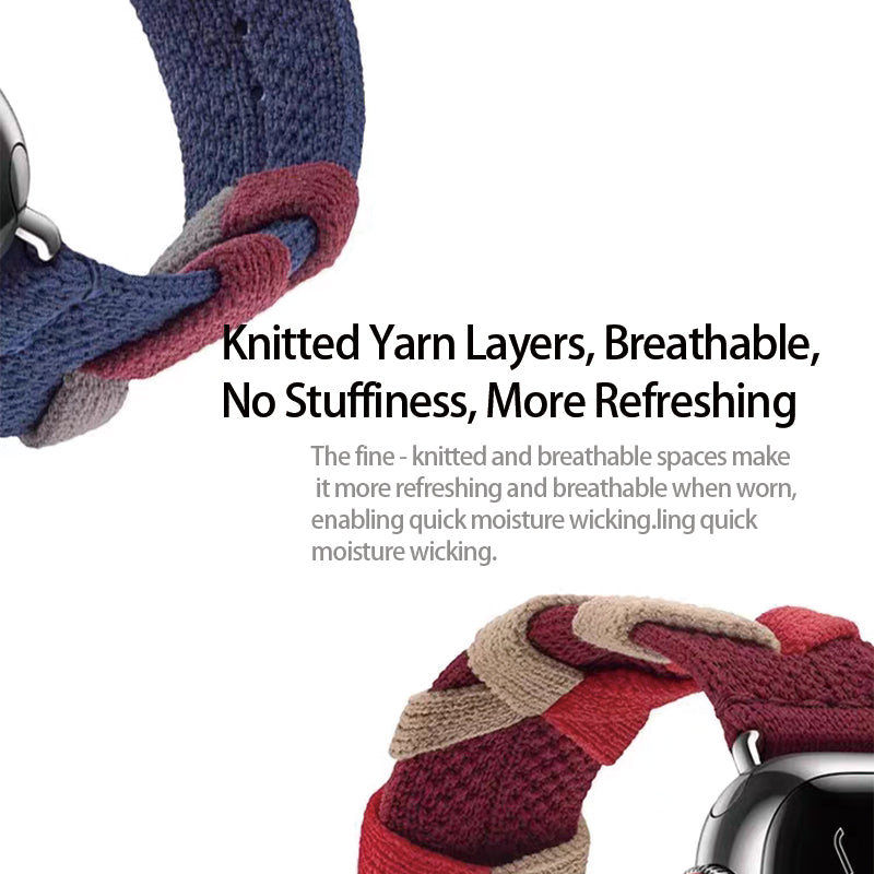 Stock shelves Applicable to iwatch9 strap S9 Apple S8 watch applewatch8 sports S10 knitted S8 spring and summer Ultra men's SE wristband 7 women's 10 advanced nylon weaving