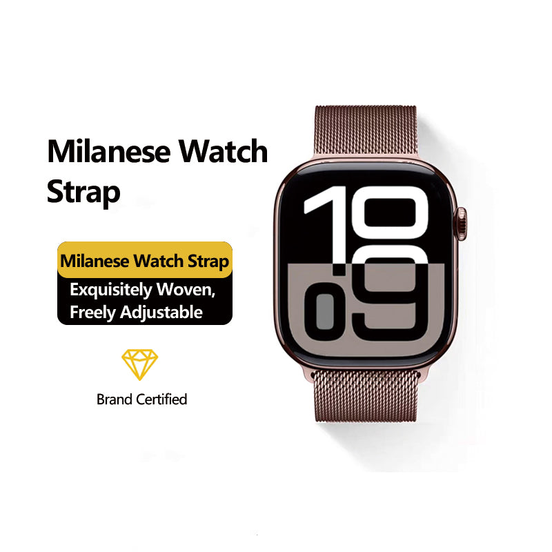 Stock shelves Applicable to iwatch10 strap S9 Apple S8 watch S10 Milanese Applewatch9 metal SE smart 8 men S7 wristband magnetic 7 advanced ultra2 women sports S6 summer