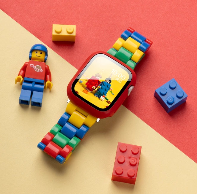 Stock shelves applicable to Apple S9 watch iwatch8 watch strap applewatch9 new S8 Lego resin S10 summer 10 girls SE sports cute style 7 creative S7 advanced breathable wristband new product