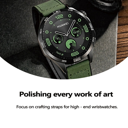 Stock shelves magnetic buckle Crazy horse leather silicone watch chain substitute Huawei Tissot DW Longines Casio genuine leather