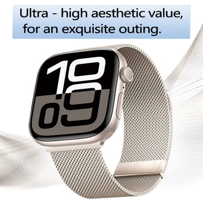 Stock shelves for iwatch10 watch strap S9 Apple S8 watch S10 Milanese Applewatch9 metal SE smart 8 men S7 wristband magnetic 7 advanced ultra2 women sports S6 summer