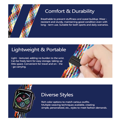 Stock shelves suitable for Apple iwatchS10 sports strap ultra3/2 braided s9 magnetic s8 creative applewatch7 breathable SE nylon S6 advanced sports iphone wristband