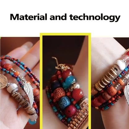 Stock shelves bohemian style watch strap for Apple S10 watch iWatch10 bracelet AppleWatch9 bead strap
