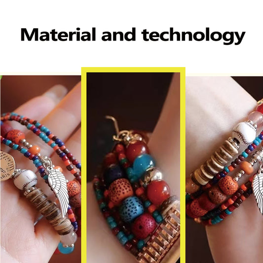 Stock shelves bohemian style watch strap for Apple S10 watch iWatch10 bracelet AppleWatch9 bead strap