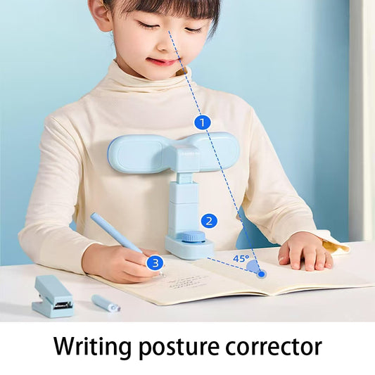 Stock shelves Student Study/Back to School Soft Silicone Posture Corrector Student Anti-Humpback Blue Soft Silicone Clamp Table Style