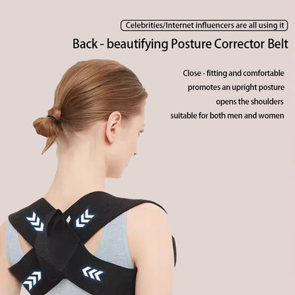 Stock shelves Back/cervical spine invisible correction, hunchback correction belt, unisex posture correction belt, anti-hunchback artifact posture correction belt