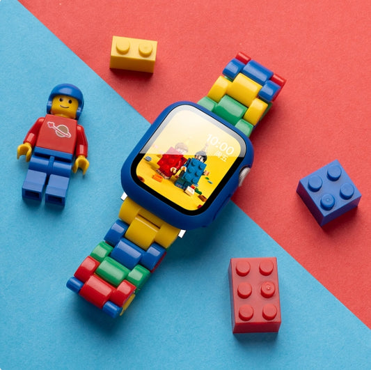 Stock shelves applicable to Apple S9 watch iwatch8 watch strap applewatch9 new S8 Lego resin S10 summer 10 girls SE sports cute style 7 creative S7 advanced breathable wristband new product