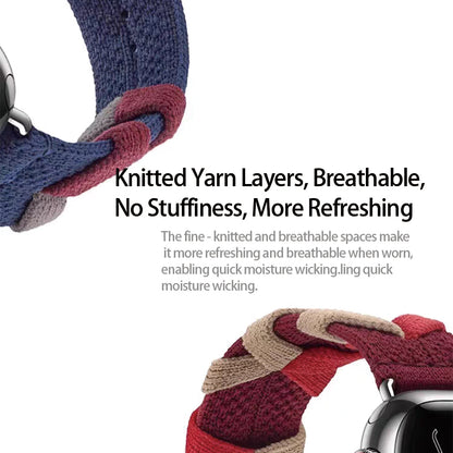 Stock shelves Applicable to iwatch9 strap S9 Apple S8 watch applewatch8 sports S10 knitted S8 spring and summer Ultra men's SE wristband 7 women's 10 advanced nylon weaving